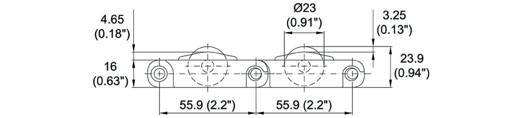 Imagen 2 de M5482 Roller Top 2.2"