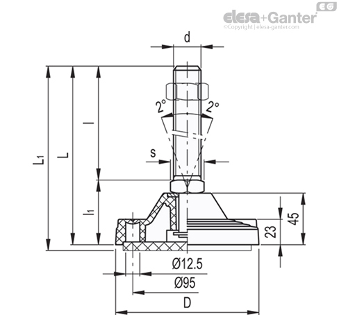 Imagen 2 de LV.F-125-APS-AS-M20x95