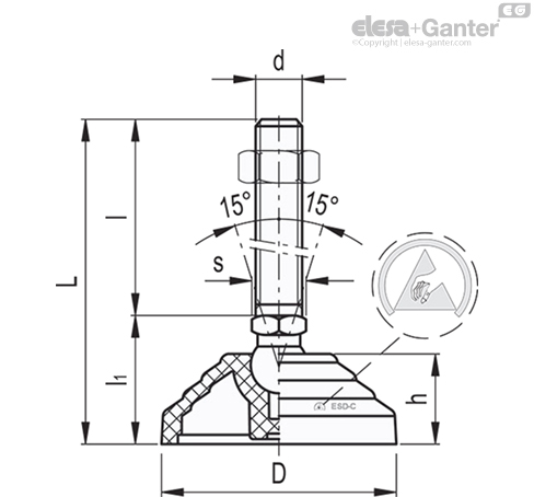 Imagen 1 de LV.A-60-24-SST-M16x138-ESD-C