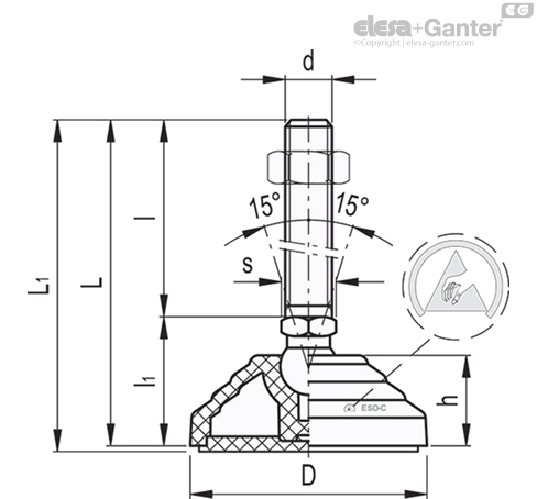 Imagen 2 de LV.A-80-14-AS-SST-M16x148-ESD-C