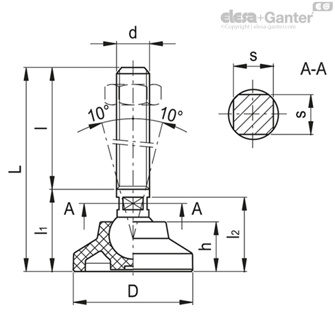 Imagen 2 de LSQ.A-40-8.5-SST-M8x48-VD