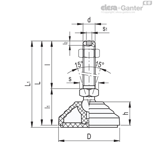 Imagen 2 de LV.A-60-14-AS-STP-M8x69