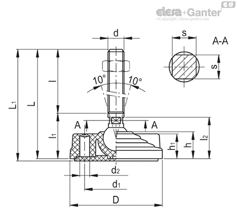 Imagen 2 de LVQ.F-80-14-AS-SST-M16x168-VD