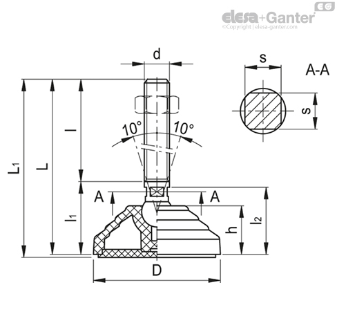Imagen 2 de LVQ.A-100-14-AS-SST-M16x68-VD