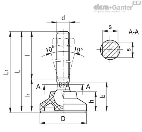 Imagen 2 de LSQ.A-40-8.5-AS-SST-M8x48-VD