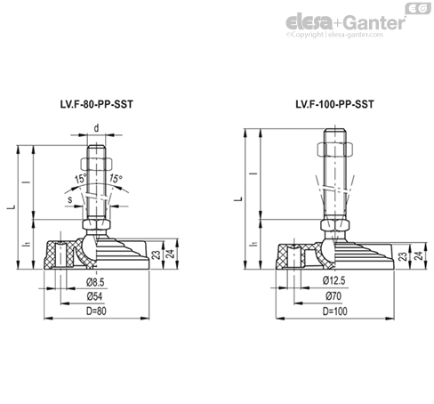 Imagen 2 de LV.F-80-PP-24-SST-M16x138