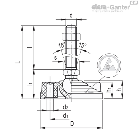 Imagen 2 de LV.F-100-14-M8x68-ESD-C