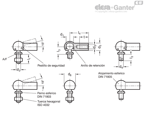 Imagen 2 de DIN 71802-10-M6L-8-BS