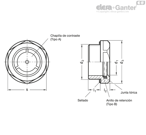 Imagen 1 de GN 743.4-11-M16x1,5-A