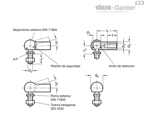 Imagen 2 de DIN 71802-8-M5-CSN