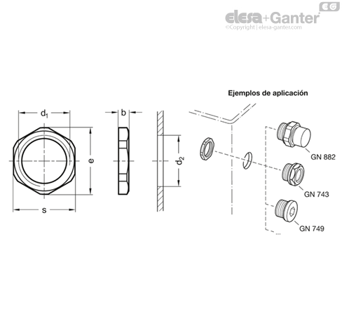Imagen 2 de GN 7430-M42x1,5-A4