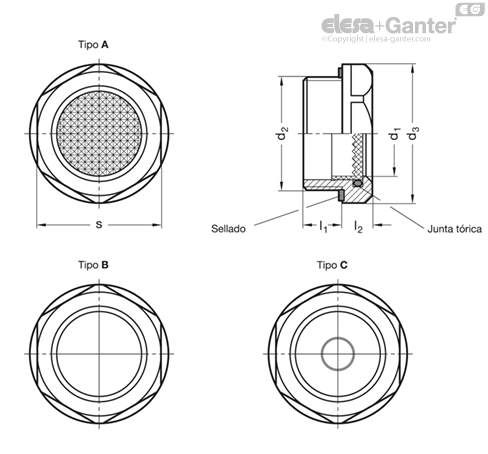 Imagen 1 de GN 744-14-G1/2-C