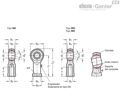 Imagen 1 de GN 648.5-16-M16-WK