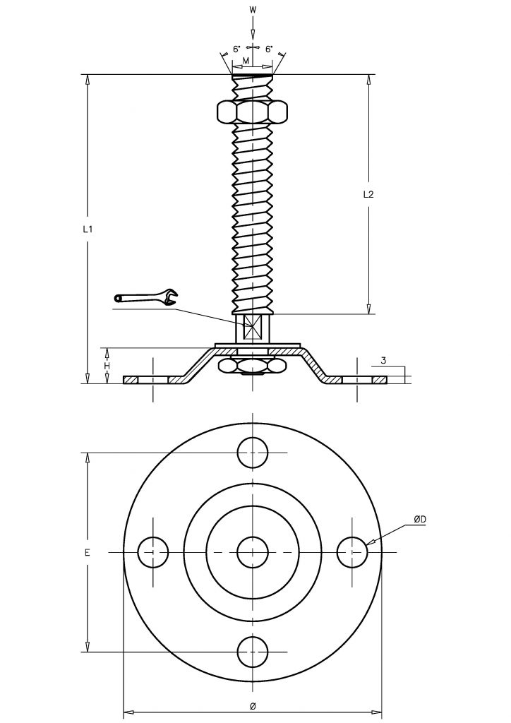 Imagen 2 de Pletinas PLEC Ø105mm 20x100 INOX