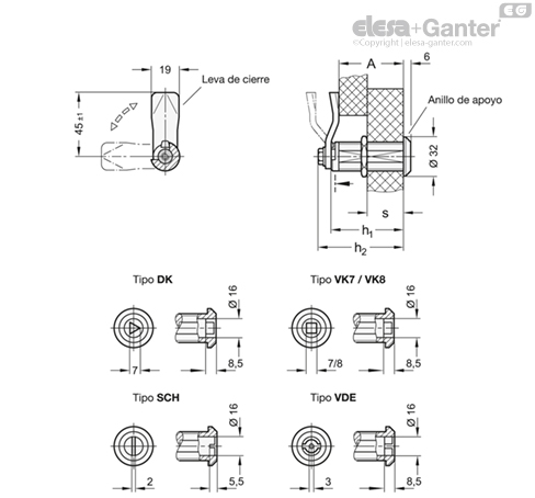 Imagen 2 de GN 515-NI-VK8-30-18-BL