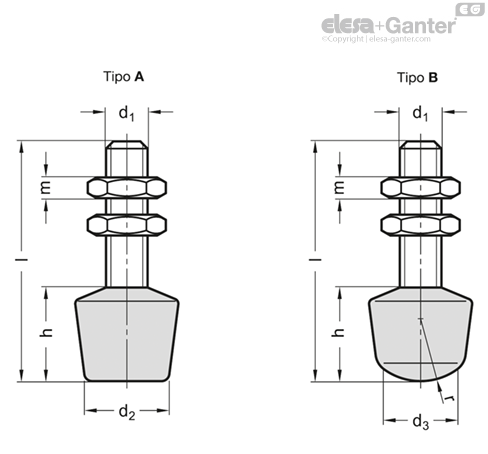 Imagen 2 de GN 708.1-M6-35-A-NI