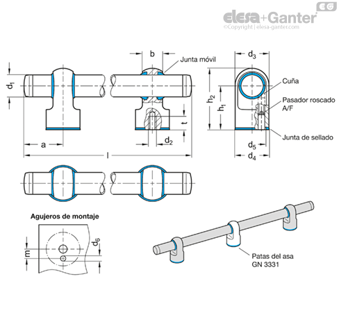 Imagen 2 de GN 3330-NI-40-600-MT-T