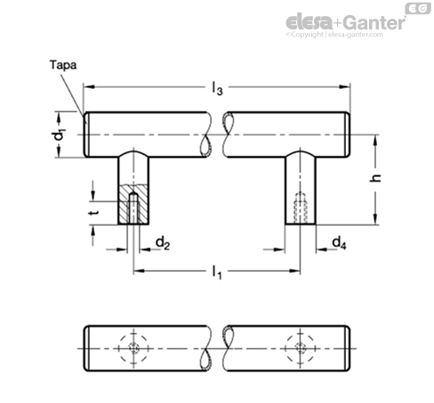 Imagen 1 de GN 666.5-30-M8-400-K