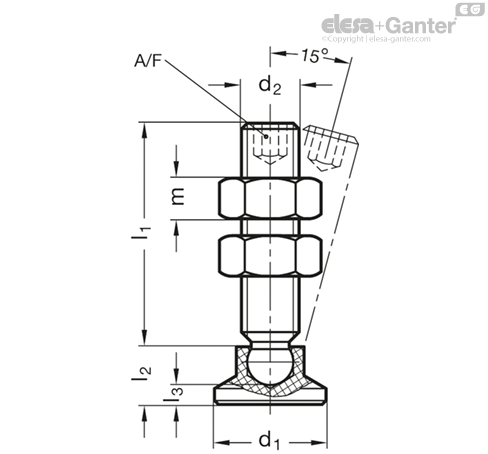 Imagen 2 de GN 903-25-M8-58-ST