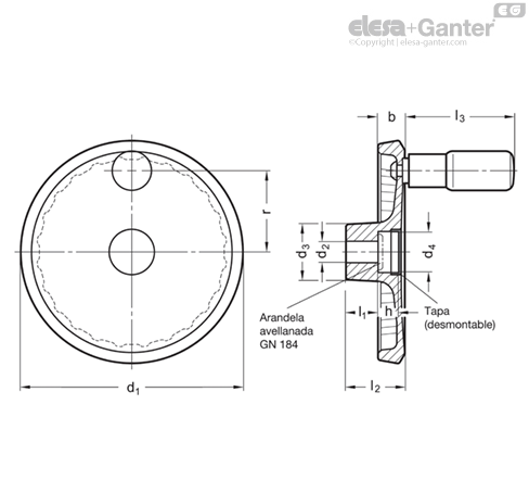 Imagen 2 de GN 923-100-B12-R-SR