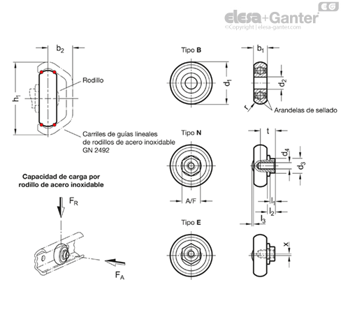 Imagen 2 de GN 2496-45-B-2RS-X