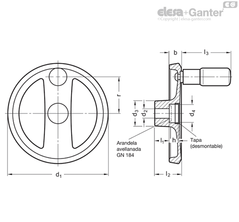 Imagen 2 de GN 924-200-B18-R-SR