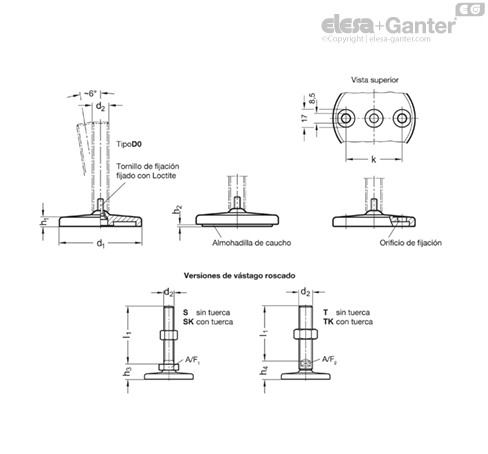 Imagen 2 de GN 24-100-M16-250-D1-T