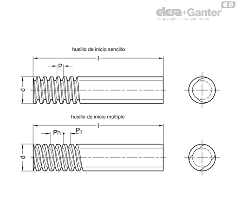 Imagen 2 de GN 103-10x3-500-RH-ST