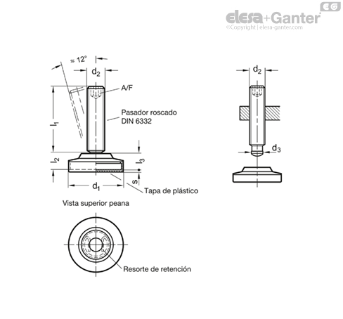 Imagen 2 de GN 6311.6-60-M16-69-R