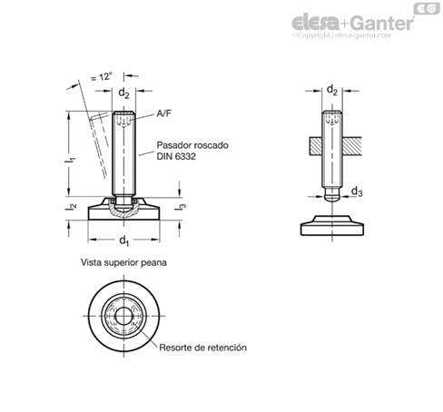 Imagen 2 de GN 6311.6-80-M16-69-N