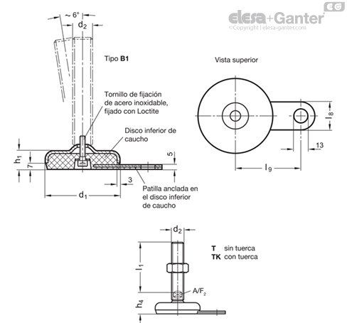 Imagen 2 de GN 33-80-M24-200-B1-TK