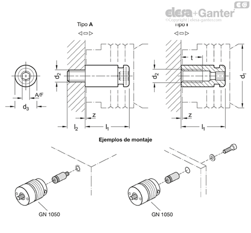 Imagen 1 de GN 1050.1-2-M10-A-ST