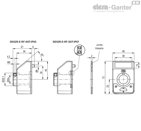 Imagen 4 de DD52R-E-RF-W2-SST-F.20-IP67-C2