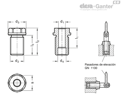 Imagen 4 de GN 1132-8-10-M16x1,5-A