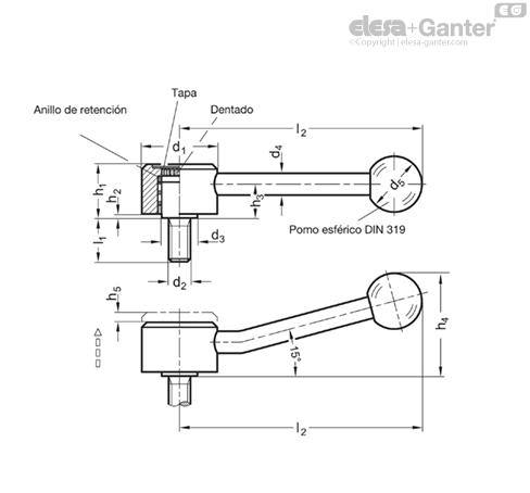 Imagen 4 de GN 125.5-45-M16-63-E