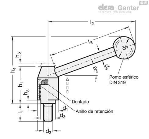 Imagen 4 de GN 212.5-21-M8-32-E