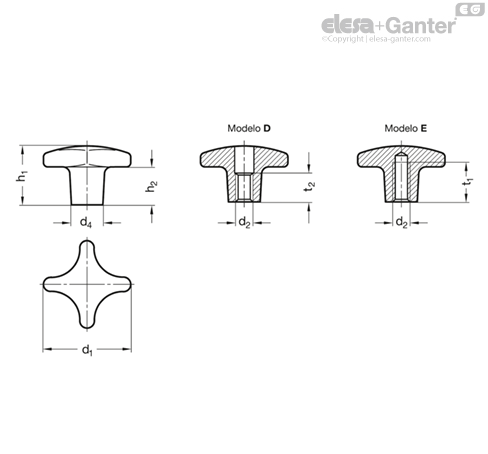 Imagen 1 de DIN 6336-GG-40-M8-E-ZB