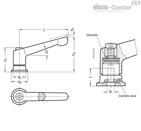 Imagen 2 de GN 300.7-78-M8-CR