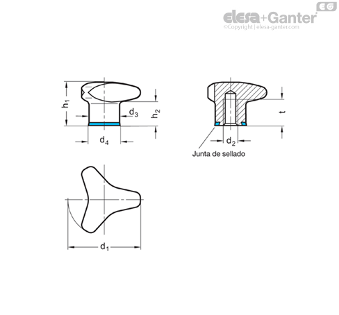 Imagen 2 de GN 5445-40-M8-MT-E