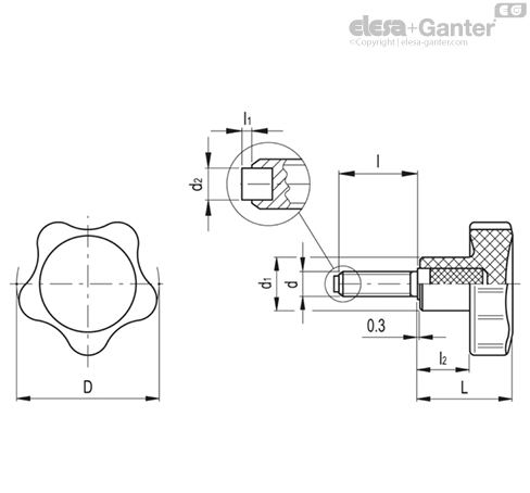 Imagen 2 de VC.692/40-SST-p-M8x40-PO