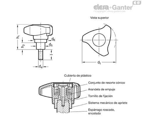 Imagen 2 de GN 3664-80-M10-63-4