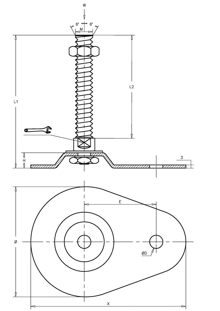 Imagen 2 de Pletinas PLO Ø85mm 24x150 INOX