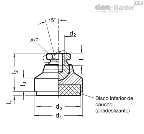 Imagen 2 de GN 342.1-60-M16-SV
