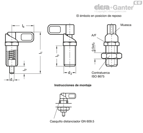 Imagen 1 de GN 612.8-8-M20x1,5-A
