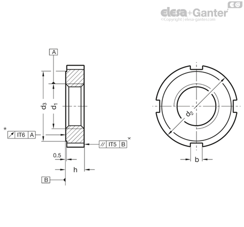 Imagen 2 de DIN 1804-M55x1,5-H