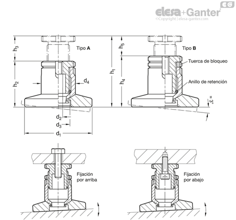 Imagen 1 de GN 360-65-M16-112-A-NI