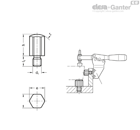 Imagen 2 de GN 408.1-ST-25-M16-K