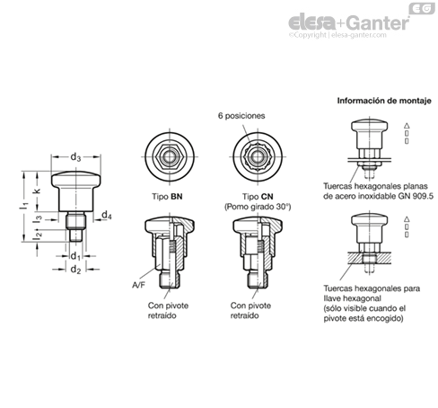 Imagen 2 de GN 822.7-6-M12-CN