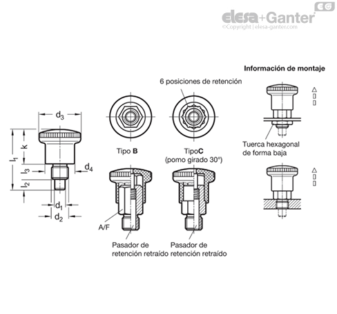 Imagen 4 de GN 822.10-10-M16x1,5-B