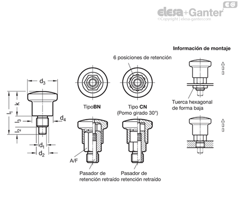 Imagen 4 de GN 822.10-10-M16-CN